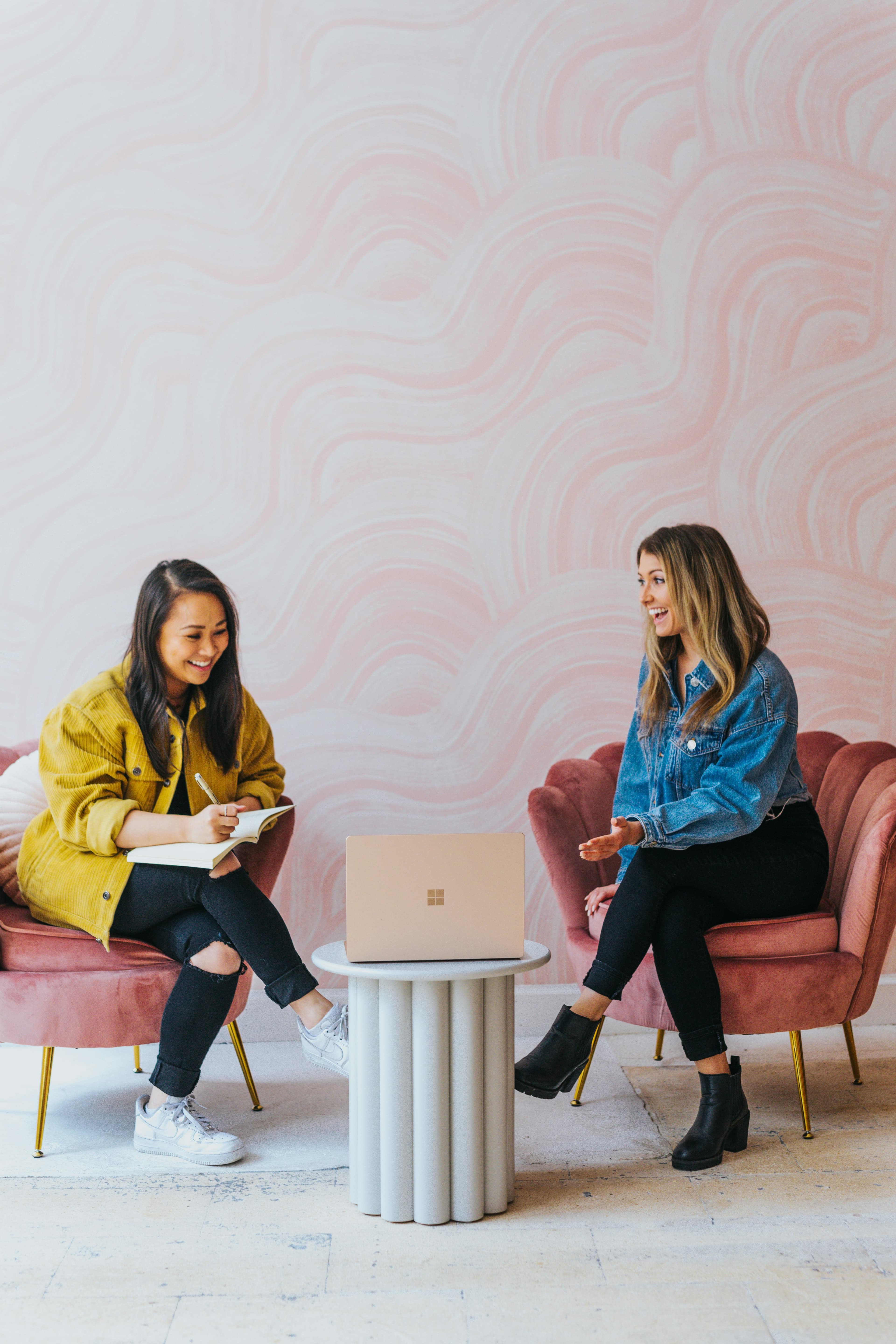 Women talking
